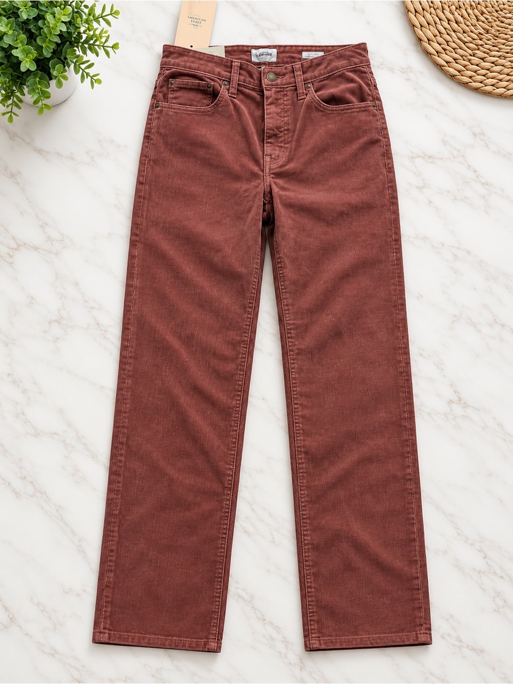 Goodfellow & Co Men's Straight Jeans in Rust Brown